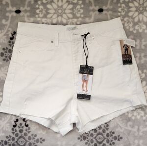 High waist jean shorts